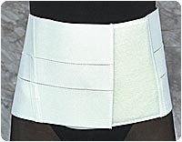 White, Xl (40"-48") 8" Lumbo Supp W/Insert Pocket