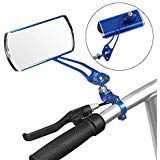 Jeemitery Bicycle Mirror,A Pair of 360°Rotation Back Rearview Mirror Handlebar Wide Angle Bike Mirror-Blue