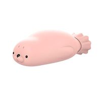Mini Portable Seal Silicone Warm Hot Water Bottle,Lumumi Cute Seal Warm Hot Water Bag (Pink)