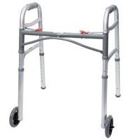 McKesson Aluminum 25 to 32.25" H Folding Walker Up to 350 lbs