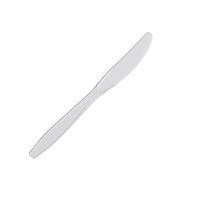 SafePro KH, 7.5" White Heavyweight Plastic Knives, Plastic Disposable Catering Take Out Knives (50)