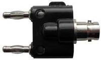 Industrial Grade 5TXE0 BNC Adapter, Female to Double Banana Plug