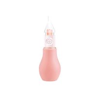Baby Nasal Aspirator Silicone Booger Sucker Safe Nose Cleaner Reusable For Newborns Toddlers Pink