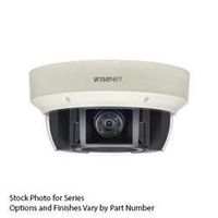 Hanwha Techwin WiseNet PNM-9081VQ 20 Megapixel Network Camera - Monochrome, Color - MPEG-4 AVC, H.264, H.265-2560 x 1920-3.60 mm - 9.40 mm - 2.6X Optical - CMOS - Cable - Dome - Wall Mount, Parape