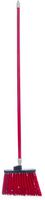 Carlisle 4108305 Sparta Duo-Sweep Unflagged Angle Broom with Fiberglass Handle, 54" Length, Red