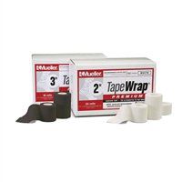 Mueller TapeWrap Premium, Black 2" x 6 yds (24 Rolls/cs), use Instead of prewrap