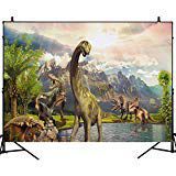 Mehofoto Dinosaur Background Children Kid's Dinosaur Theme Party Backdrops 7x5ft Mysterious Primeval Forest Photo Backgrounds for Party Decoration