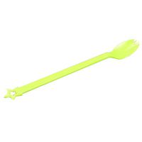 Kungfu Alien Disposable Long Handle Plastic Spoons for Ice Cream Spoons Green（100 Count）