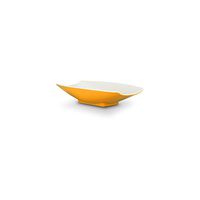 Bon Chef 53700-2ToneYellow Melamine Curves Bowl, Yellow Outside/White Inside