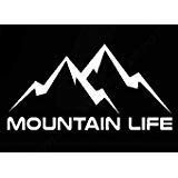 CCI Mountain Life Wanderlust Decal Vinyl Sticker|Cars Trucks Vans Walls Laptop| White |7.5 x 4 in|CCI1287