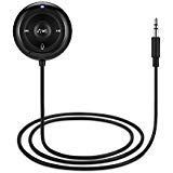Topmate Bluetooth Receiver, Wireless Bluetooth 4.1 Car Adapter & Portable Hands-Free Car kit, Aux Adapter for Music Streaming Sound System, Mini Audio Receiver for Home/Car Audio Stereo Equipment