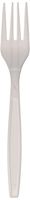 Karat U2030W 7" PP Extra-Heavy Weight Disposable Fork, White (Pack of 1000)