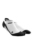 Men’s No Show Compression Running Socks - CEP (White/Black) V
