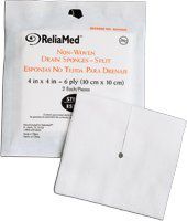 Reliamed Trach/Drn Spng, 4" X 4", 6 Ply, 25-2'S