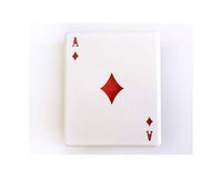 Cute Poker Card Clubs Diamonds Hearts A Contact Lens case for Lenses Container Box for Glasses,Diamonds