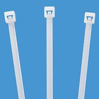 8" 40 lb Tensile Strength Nylon Natural Zip Ties, Wire Ties, Cable Ties 1000 / CASE