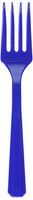 amscan Bright Royal Blue Plastic Forks | Party Supply | 240 ct.