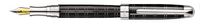 Laban Black & .925 Sterling Silver Crossways Medium Point Fountain Pen - LST-F9191-22M