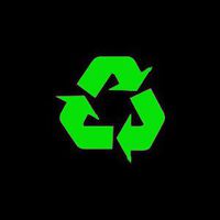 Recycling Symbol LIME GREEN vinyl cut-out sticker 4.5" - NOTEBOOK, LAPTOP, IPAD, WINDOW, WALL, CAR, TRUCK, MOTORCYCLE, TRASH CAN, GARBAGE CAN