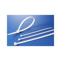Morris 20814 Flame Retardant Cable Tie with 50-Pound Tensile Strength, 8-Inch Length, White, 100-Pack