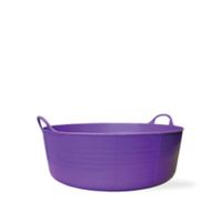 (2 Tubs) 3.9 Gallon Purple Small Shallow Tubtrug