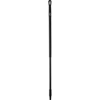 Vikan 29369 51" Fiberglass Handle with Threaded Tip, 1-7/32" Diameter, Black