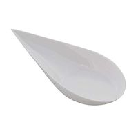SpecialT Tear Drop Catering Spoons, 4 Inch – White Plastic Tasting Spoons Disposable Appetizer Spoons, 100 Pack