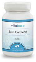 Beta Carotene (25,000 IU) 100 Softgels per Bottle (4 Pack)