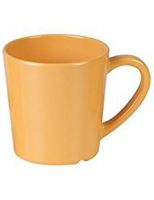 Yanco MS-9018YL Mile Stone Coffee/Tea Mug/Cup, 7 OZ Capacity, 3" Height, 3" Diameter, Melamine, Yellow Color, Pack of 48