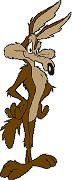 Wile E Coyote Standing Vinyl Sticker Decal Cars Trucks Vans Walls Laptop
