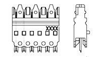 558402-1 - TE Connectivity 110Connect XC Cross-connect, Connecting Block, 5-Pair, Pack of 15