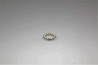 Stretch White Magnetrim Pinky/Toe Ring with Sterling Silver Ball (S)
