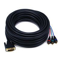 Monoprice 50ft DVI-I to 3 RCA Component Video Cable (DVI-I - 3-RCA)