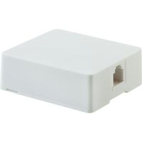 GE Surface Mount Phone Jack, White: (2 Pack)