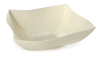 Fineline Settings Wavetrends Bone China-Like Square 64 oz. Serving Bowl  50 Pieces