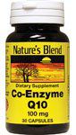 Nature's Blend Coenzyme Q10 100 mg 30 Capsules