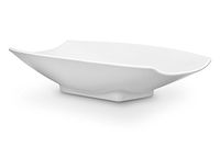 Bon Chef 53702White Melamine Curves Bowl, All White