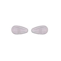NicelyFit Screw-In Nose Pads w Air Cushion for Oakley Eye Glass Eyeglass Sunglass Frames 15mm x 7mm (Clear)