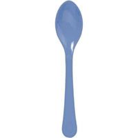 Periwinkle Plastic Spoons 24 Count