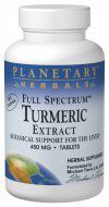 Full Spectrum Turmeric Ext 450MG Planetary Herbals 120 Tabs
