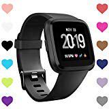 CreateGreat Bands Compatible with Fitbit Versa, Silicone Adjustable Replacement Wristband for Fitbit Versa Smart Watch Heart Rate Fitness Wristband Small Large
