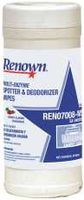 RENOWN REN07008-MS Multi-Enzyme Spotter & Deodorizer Wipes Cherry Almond, 1 TUB, 6 PER CASE (1/EA)