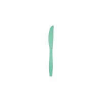 Club Pack of 600 Fresh Mint Green Premium Heavy-Duty Plastic Party Knives