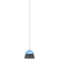 AmazonBasics Dustpan Broom Set, Blue and White