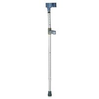 Silver White Walker Crutches Aluminum Alloy Telescopic Adjustment Anti-Slip Elbow Turn Old Support Light MUMUJIN