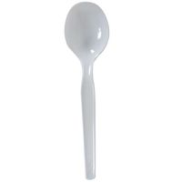 Dixie 5.75" Medium-Weight Polystyrene Plastic Soup Spoon by GP PRO (Georgia-Pacific), White,  SM217, (Case of 1,000)