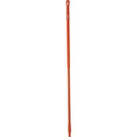 Vikan 29387 Fiberglass Handle with Threaded Tip, 1-7/32" Diameter, 59", Orange