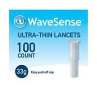4760010 PT# 8000-01971 Lancet WaveSense 33g Ultra Thin Sterile White 100/Bx Made by Agamatrix Inc