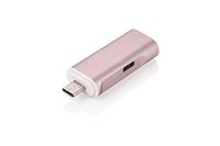 MorjavaIHUB-12 Type C HUB USB Type C Charger Adapter with 1 USB3.1 Charging Adapter 1 USB3.0 Port and 1 USB Type C Charging Port -Rose-Gold
