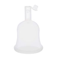 DXJJ Menstrual Cup Silicone Female Lady Free Safety Feminine Hygiene Cup,White,L